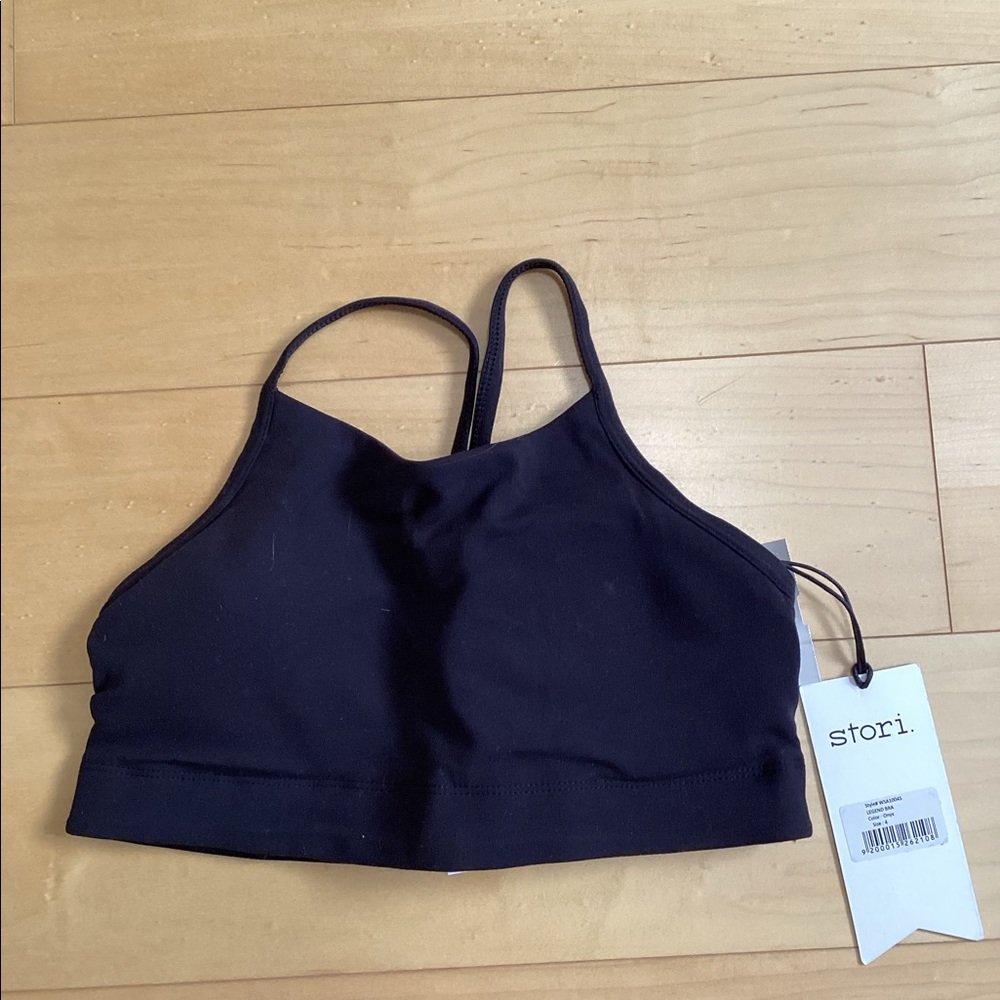 Size 4 black sports bra. Stori by Katy Hearn